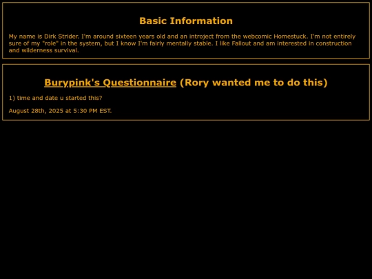 dirk/aboutme screenshot