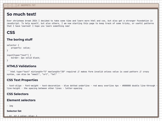 snippets screenshot