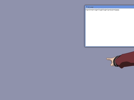 test screenshot