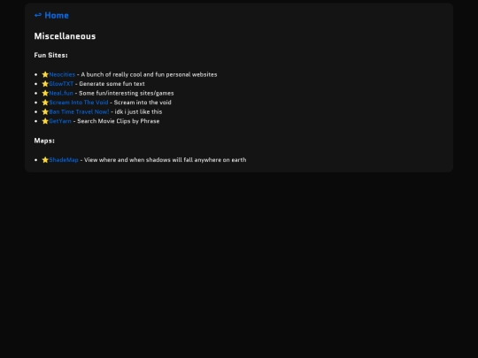 miscellaneous screenshot