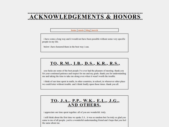 acknowledgements screenshot