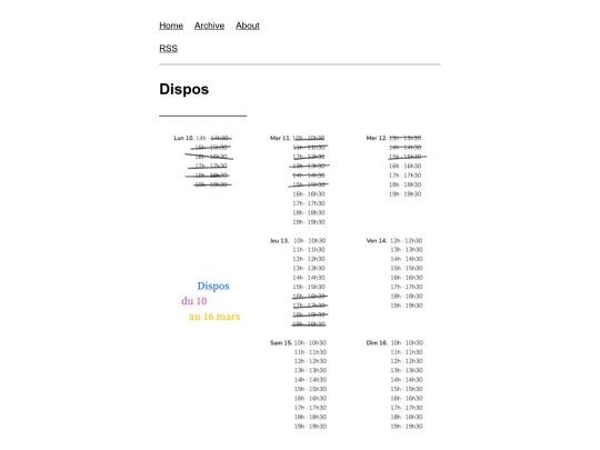 posts/dispos screenshot