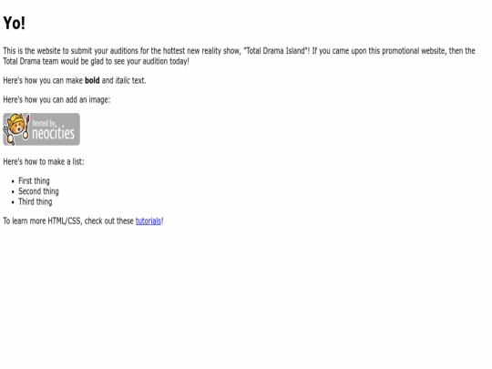 index screenshot