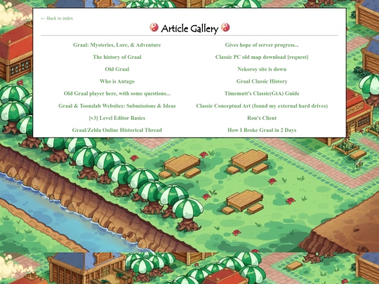 graal/html/articles screenshot