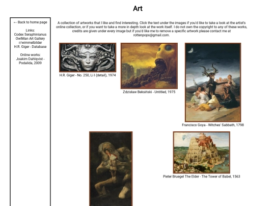 html/art screenshot
