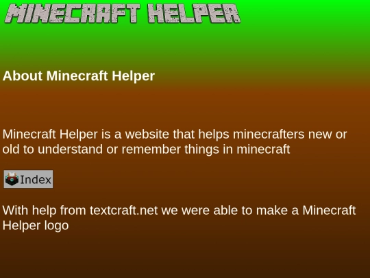index screenshot