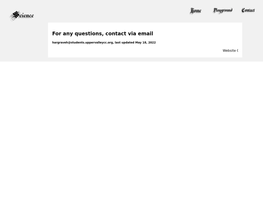 ScienceWeb/contact screenshot