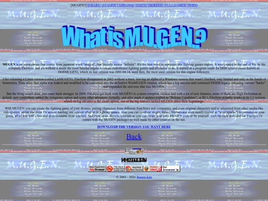 mugen screenshot