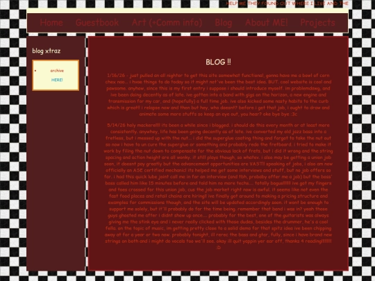 blog screenshot