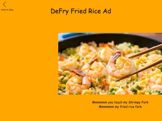 Advertisement screenshot