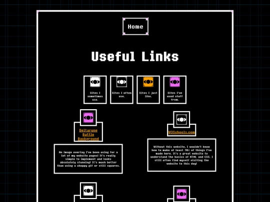 links screenshot