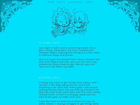 diary screenshot