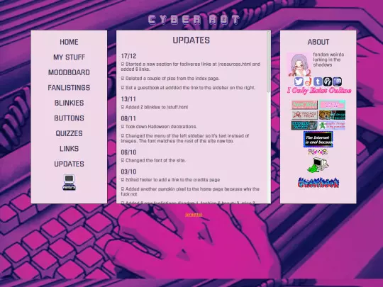 updates screenshot