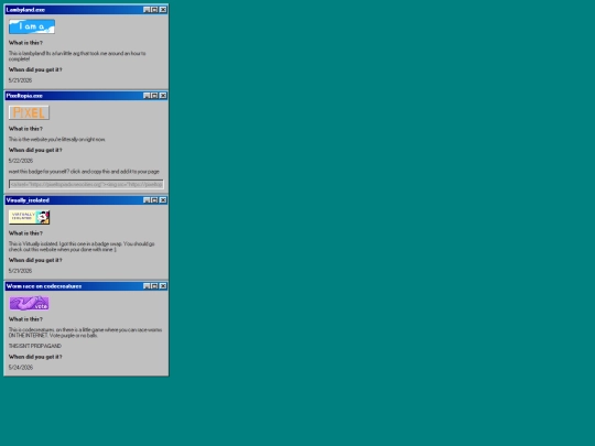 badges screenshot