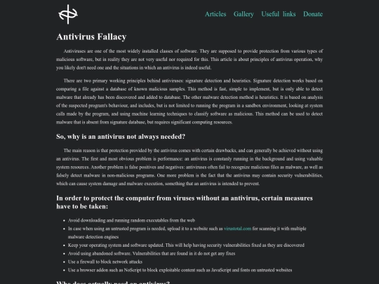 antivirusfallacy screenshot