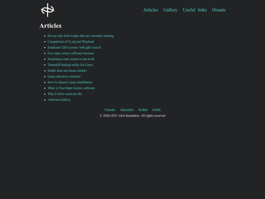 articles screenshot