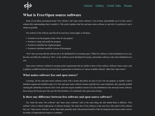 foss screenshot