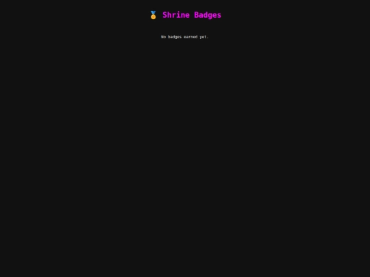 badges screenshot