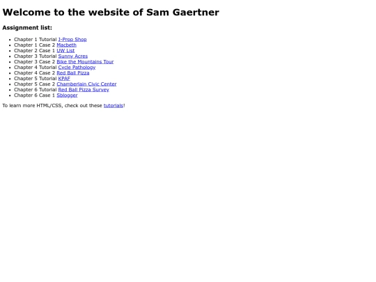 index screenshot