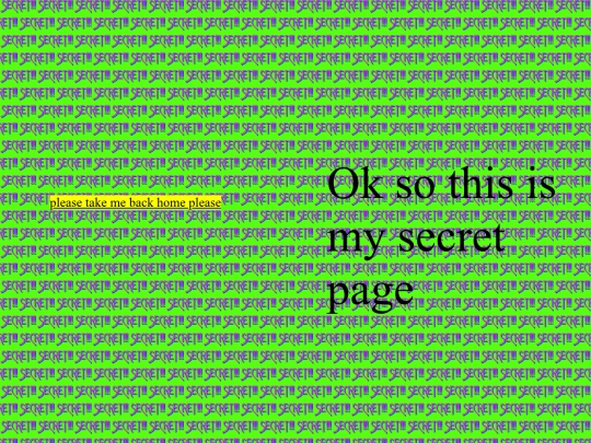 secretpage screenshot