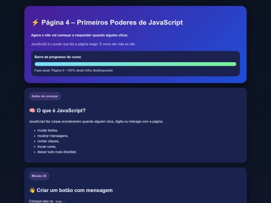 aprendendosites/missoes4 screenshot