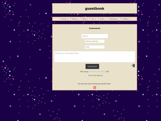guestbook screenshot