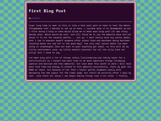 blog/2025/02-15-2025 First Blog Post screenshot