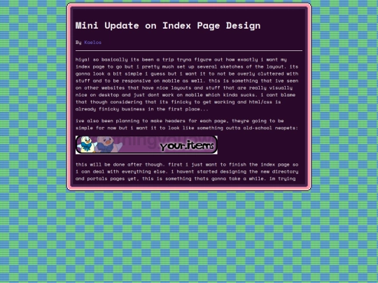 blog/2025/02-21 Mini Update on Index Page Design screenshot
