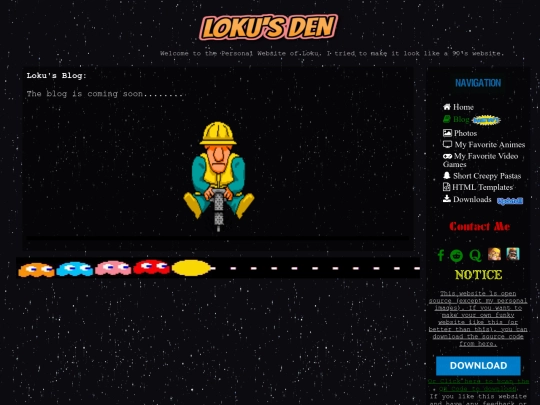 blog screenshot