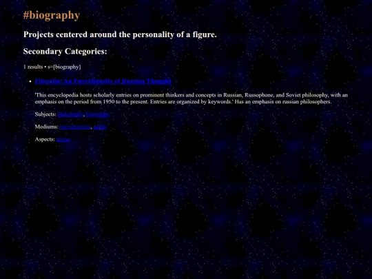 tags/biography screenshot