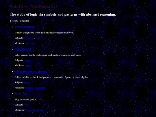 tags/formal_sci/math screenshot