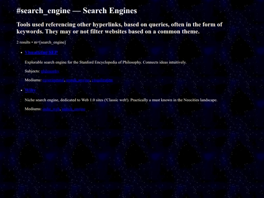 tags/medium/search_engine screenshot