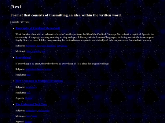tags/medium/text screenshot