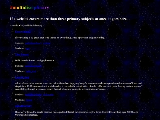 tags/multidisciplinary screenshot