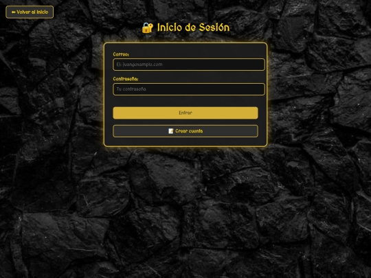 login screenshot