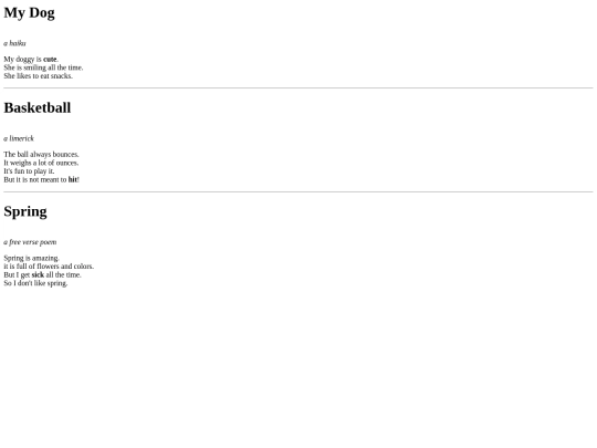 poem screenshot