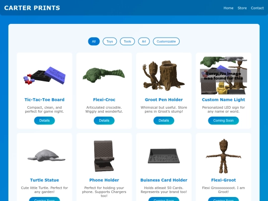 projects screenshot