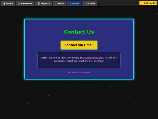 reportissues screenshot