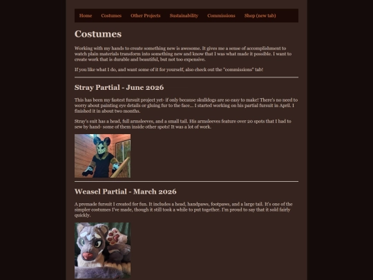 costumes screenshot