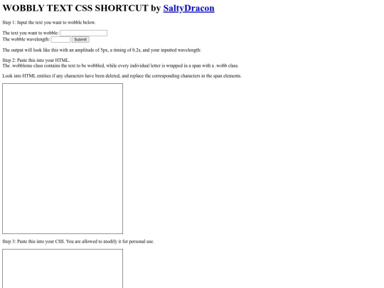 experiments/text-wobble screenshot
