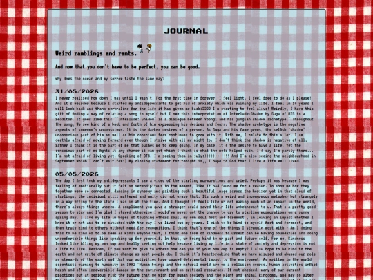 journal screenshot