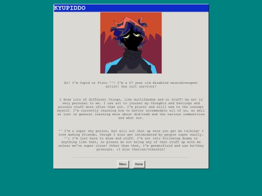aboutme screenshot