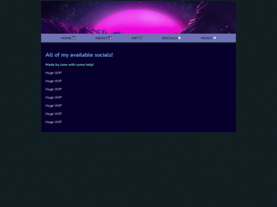 socials screenshot