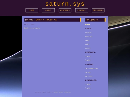 templates/entries screenshot