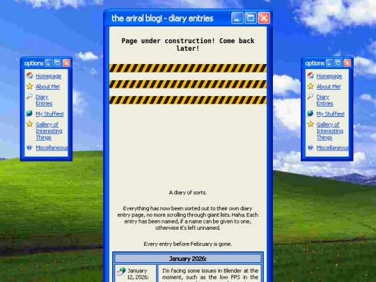 stuffs/diary screenshot