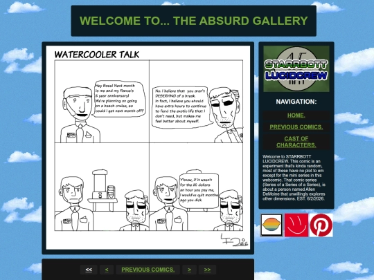 webcomic/001 screenshot