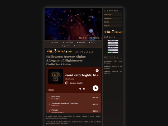 haunts/hhnplaylist screenshot