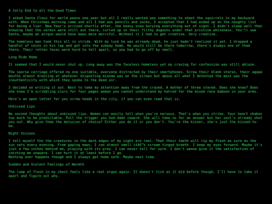 writings/fragments screenshot