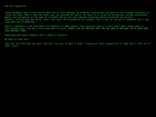 writings/godandcigs screenshot