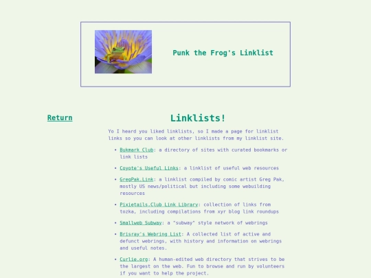 linklists screenshot